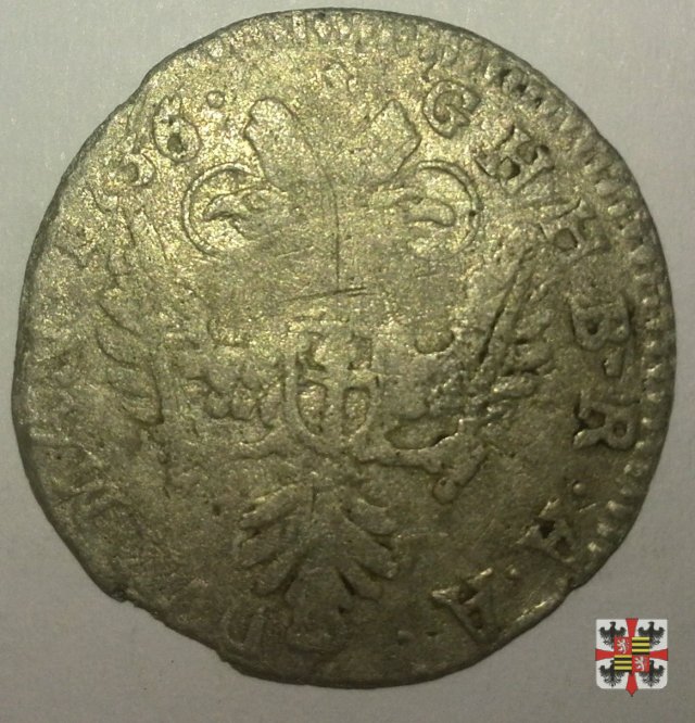 Mezza lira da dieci soldi 1736 (Mantova)