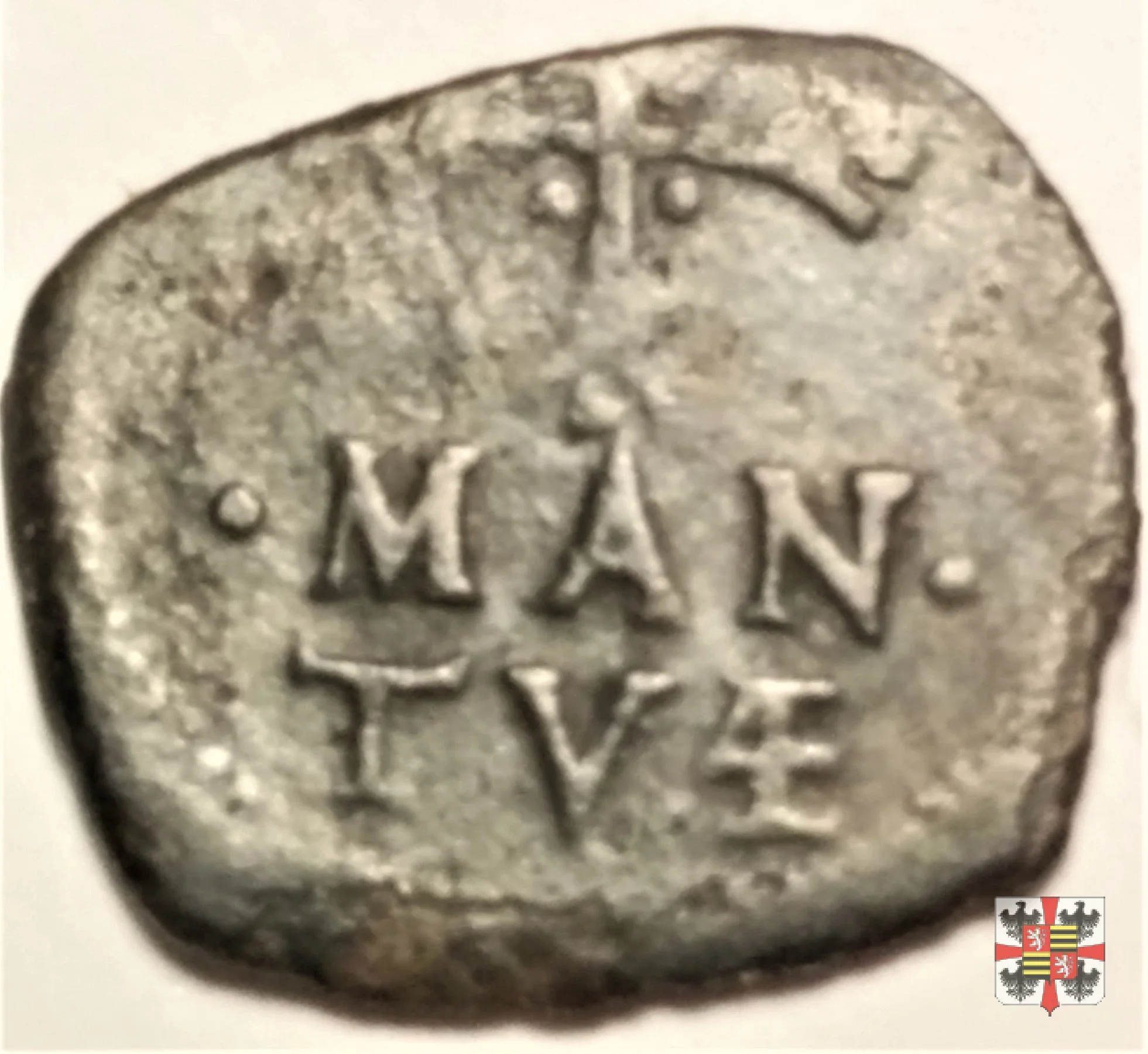 Bagattino con Virgilio e la croce biforcata  (Mantova)