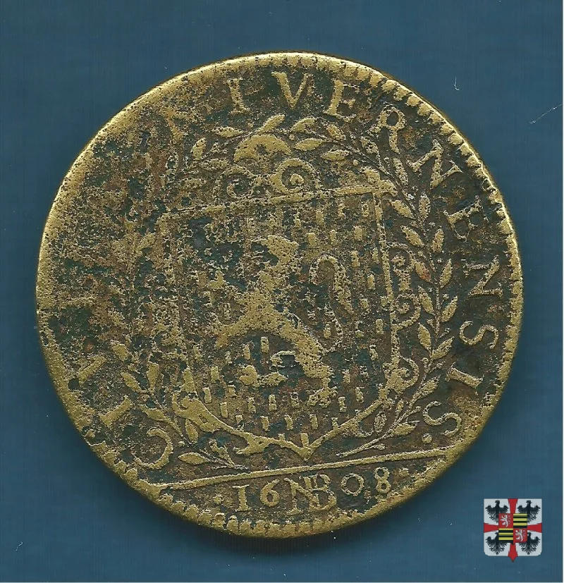 Gettone con stemma di Nevers 1608