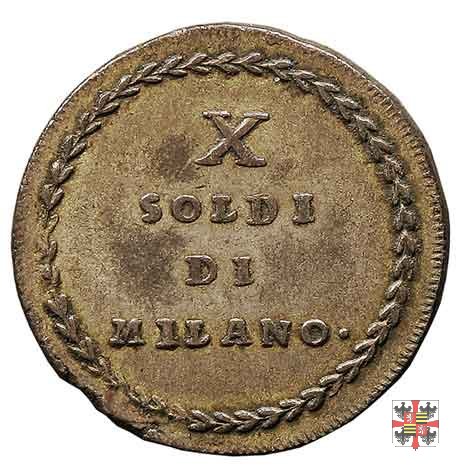 X soldi di Milano 1799 (Mantova)