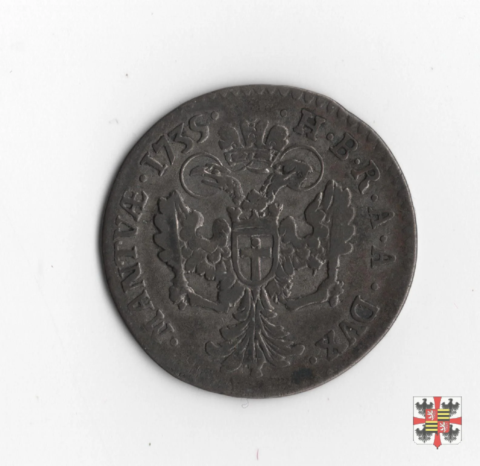 Lira da venti soldi 1735 (Mantova)