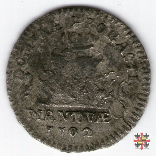 Cavallotto da 10 soldi con data 1702 (Mantova)