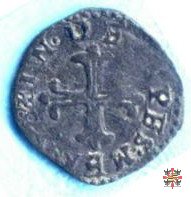 Quarto con lettere G G coronate e croce 1578 (Casale)