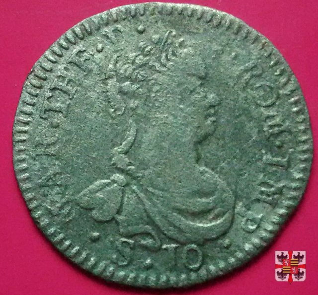 Mezza lira da dieci soldi 1754 (Mantova)